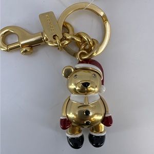 Coach Collectors Christmas Bear Keychain